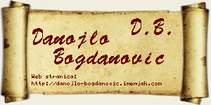 Danojlo Bogdanović vizit kartica